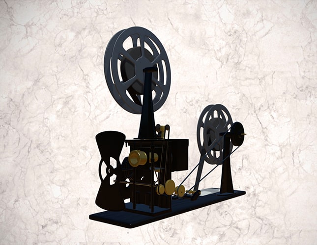 Proyector cinematográfico “hechizo” de 35 mm